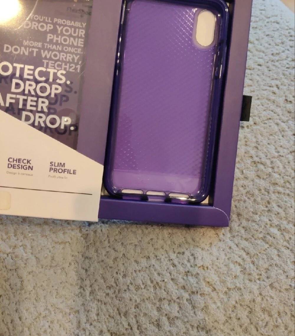 tech21 EvoCheck Purple iPhone X/Xs Case